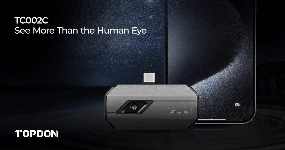 Topdon_Official's tweet photo. Introducing TC002C: Your Ultimate Thermal Imaging Companion for iPhone 15 Series and iOS Type-C Devices! With precision engineering and remarkable resolution, uncover hidden issues with accuracy. Stay tuned for the launch! #TC002C #ThermalImaging #ComingSoon #topdon https://t.co/mtqyWoThvq
