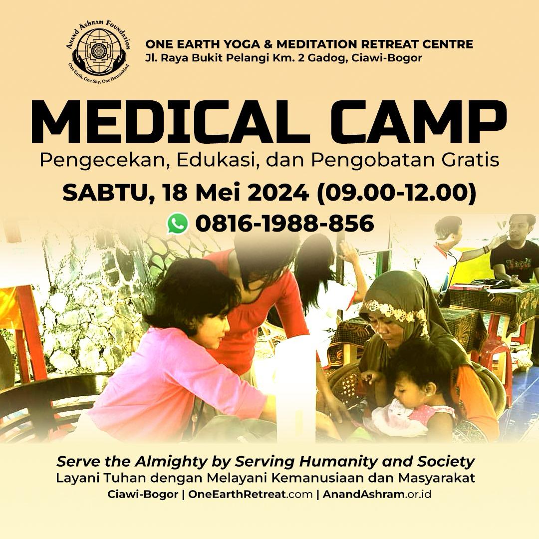 Ikuti Kegiatan Bhakti Sosial Medical Camp Anand Ashram untuk Masyarakat Silahkan Mendaftar bagi yang ingin berpartisipasi 🙏 . . . #BhaktiSosial #MedicalCamp #Seva #GunungGeulis #Ciawi #Bogor #AnandAshram