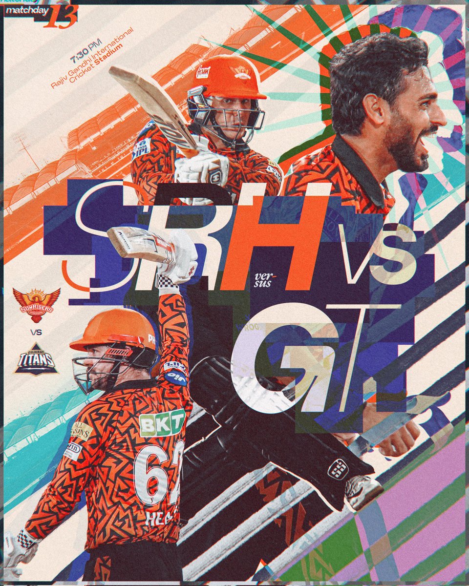 𝐋𝐨𝐜𝐤𝐞𝐝. 𝐋𝐨𝐚𝐝𝐞𝐝. Ready to #PlayWithFire 🔥

It’s time get your game faces on cause it’s MATCHDAY at Uppal, y’all! 😍

#SRHvGT