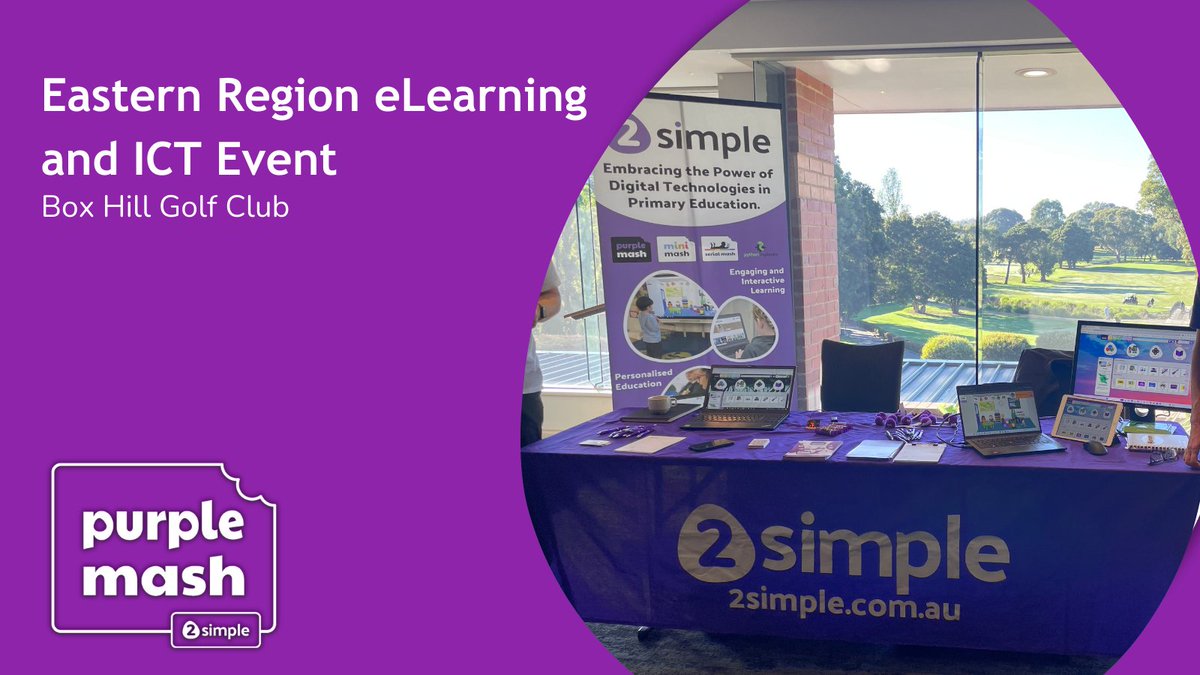 Today we are thrilled to showcase Purple Mash and Python in Pieces at the @GM Sponsors  Eastern Region eLearning and ICT event.

#GMsposors #PurpleMash #PiP #elearning #ICT  #AussieEd #VicPLN #EdTech #EdChat