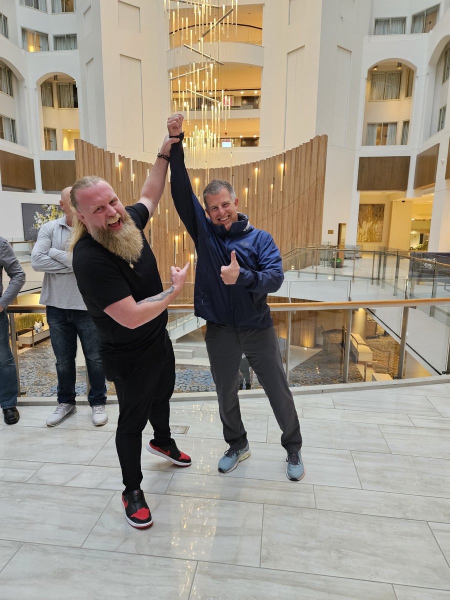 KLEngCOO's tweet photo. A great day on Capitol Hill with members of @ACECWisconsin during @ACEC_National Convention and Legislative Summit. The day finished with a fun encounter with former MMA fighter now philanthropist @TheBigPygmy Justin Wren, who gave an inspirational keynote speech yesterday! https://t.co/Gmy0GH7QT0
