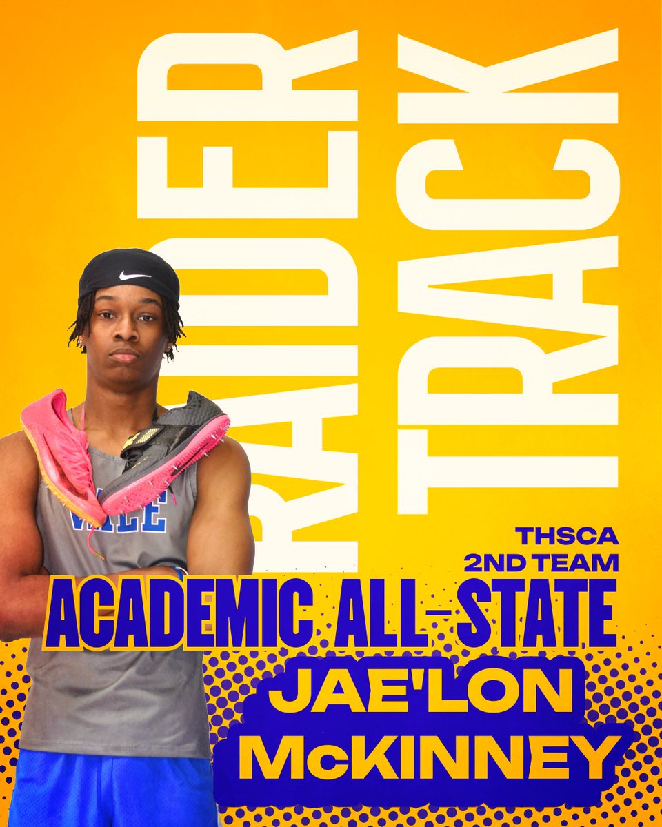 Talented and smart! Congratulations to our THSCA Academic All-State athletes! JAE’LON MCKINNEY!