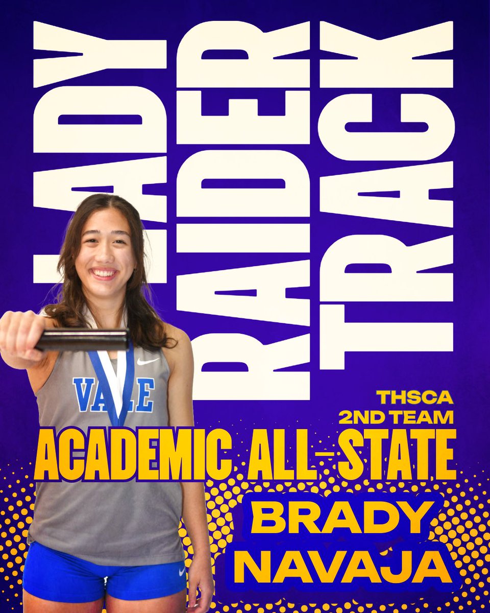 Talented and smart! Congratulations to our THSCA Academic All-State athletes! BRADY NAVAJA!