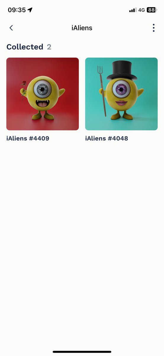 Oh man, i got to two iAliens from @ValeBrent What should I say? oh you are amazing man 😀 Thank buddy ❤️