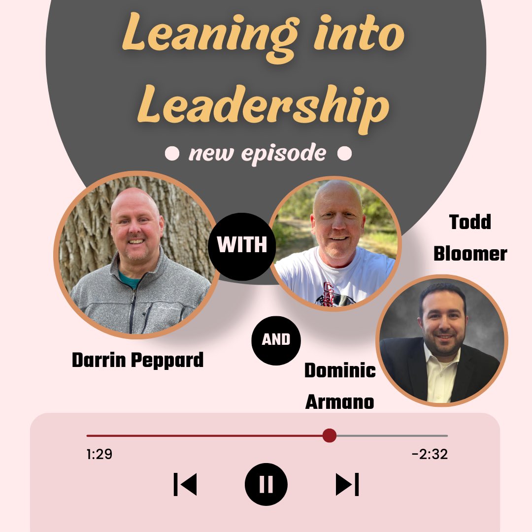 🚨New Episode Alert! The latest Principal Roundtable episode of the Leaning into Leadership podcast with my friends, @DarrinMPeppard and @bloomer_sa is out now! This month we talk May-Mayhem! Don’t forget to tune in! Click here ➡️ player.captivate.fm/episode/b99f27… Watch it on @YouTube