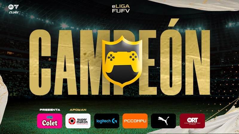 AUDVesports's tweet image. Felicitaciones a todo el plantel de @esportcap CAMPEÓN🔥 #eLIGAFUFV presentada por COLET #EAFC24 @OficialCAP Consigue la Liga por quinta vez en su historia y es el título 17 en competencias FUFV

👏👏👏👏👏🏆🏆🏆🏆🏆

@PUMA_Uy @LogitechG @Supermatch_uy @UniversidadORT @PCCompuUY…