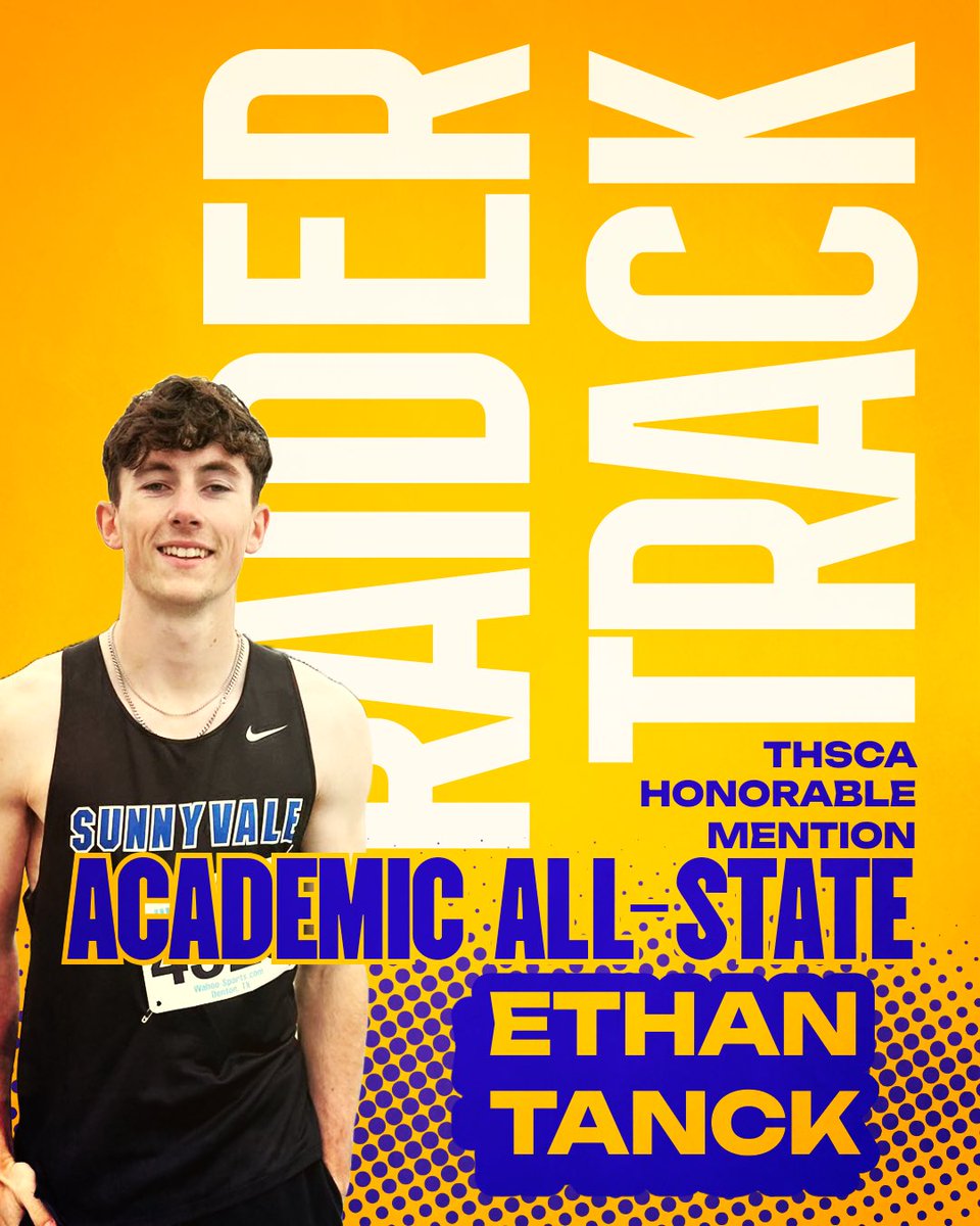 Talented and smart! Congratulations to our THSCA Academic All-State athletes! ETHAN TANCK!