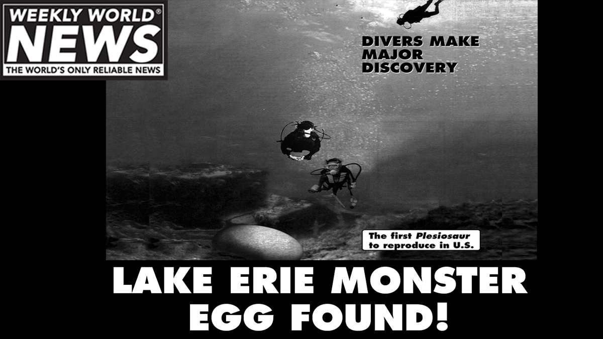 'We think there are about a half a dozen down here.  This is a big deal.'

#lakeerie #lakeeriemonster #eggs #eggfound #discovery #divers