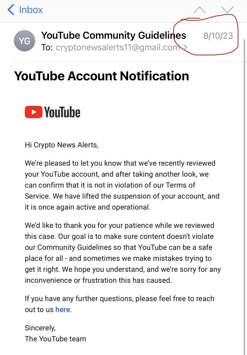 Over 2,000 videos & 1638 podcast episodes has been removed along with my entire YT channel being terminated, which I have actively been building for the past 6 years. 

No warnings, no strikes, just false accusations that my video content is excessively harmful and violent…
