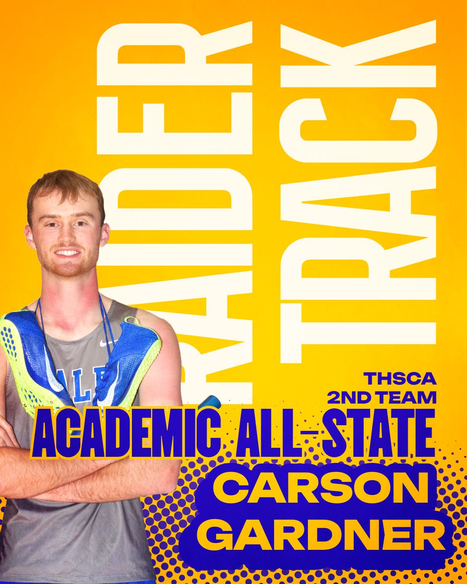 Talented and smart! Congratulations to our THSCA Academic All-State athletes! CARSON GARDNER!