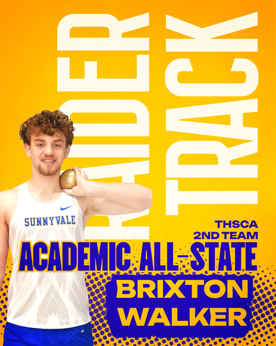 Talented and smart! Congratulations to our THSCA Academic All-State athletes! BRIXTON WALKER!