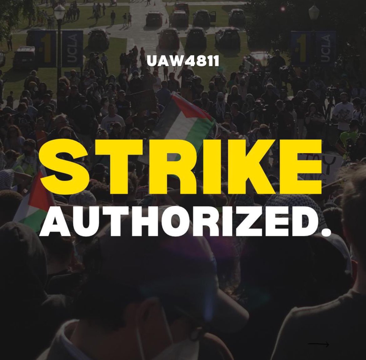 UC workers have voted to authorize a strike in solidarity with the pro-Palestinian student movement and workers worldwide, including the Palestinian General Federation of Trade Unions.