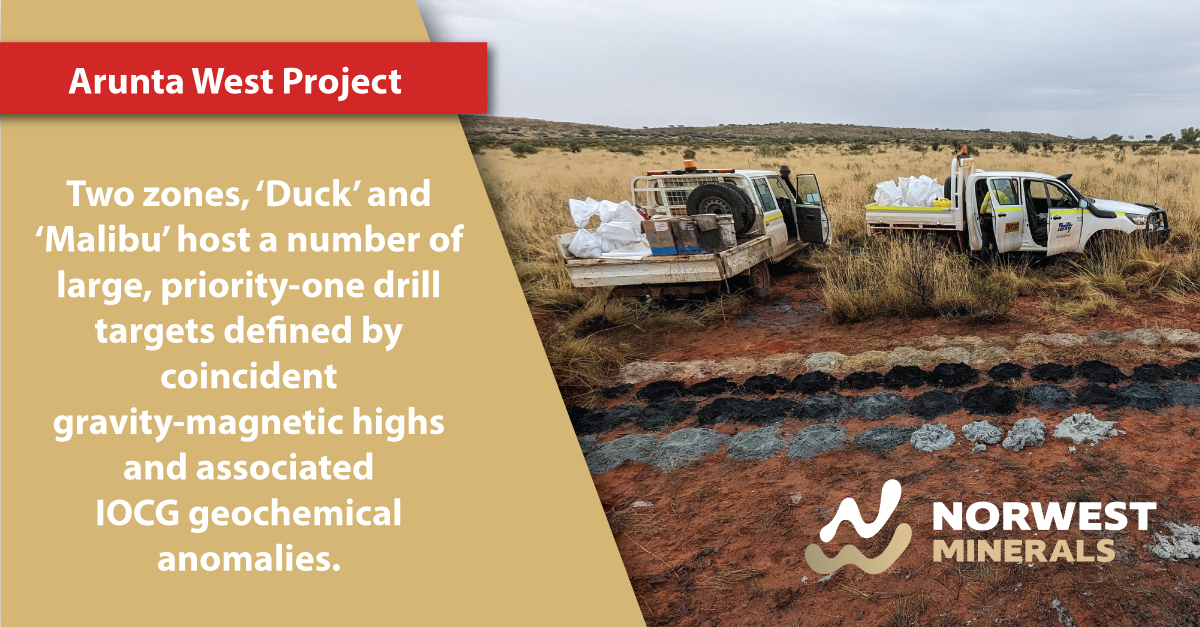 NWM has  identified multiple critical mineral targets from gravity, magnetic and soil   sample analysis across tenement E80/5031 at the Arunta West project.

#NorwestMinerals   #lithium #rareearths #stocks #asxmarket #ASX $NWM