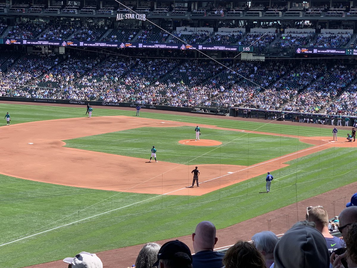 I don’t normally care about baseball but my work treated us to a Mariners game today and I had a blast. The Mariners won which meant a lot to me cuz fuck Kansas City!