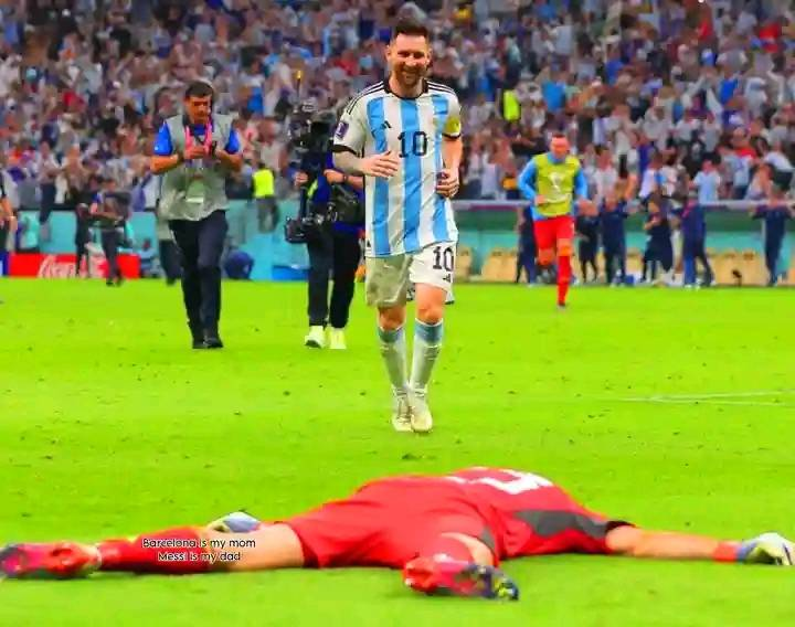 Lionel Messi🗣️: 'When we won the world cup I ran to Emiliano Martinez, because he was the reason we won the World Cup.'