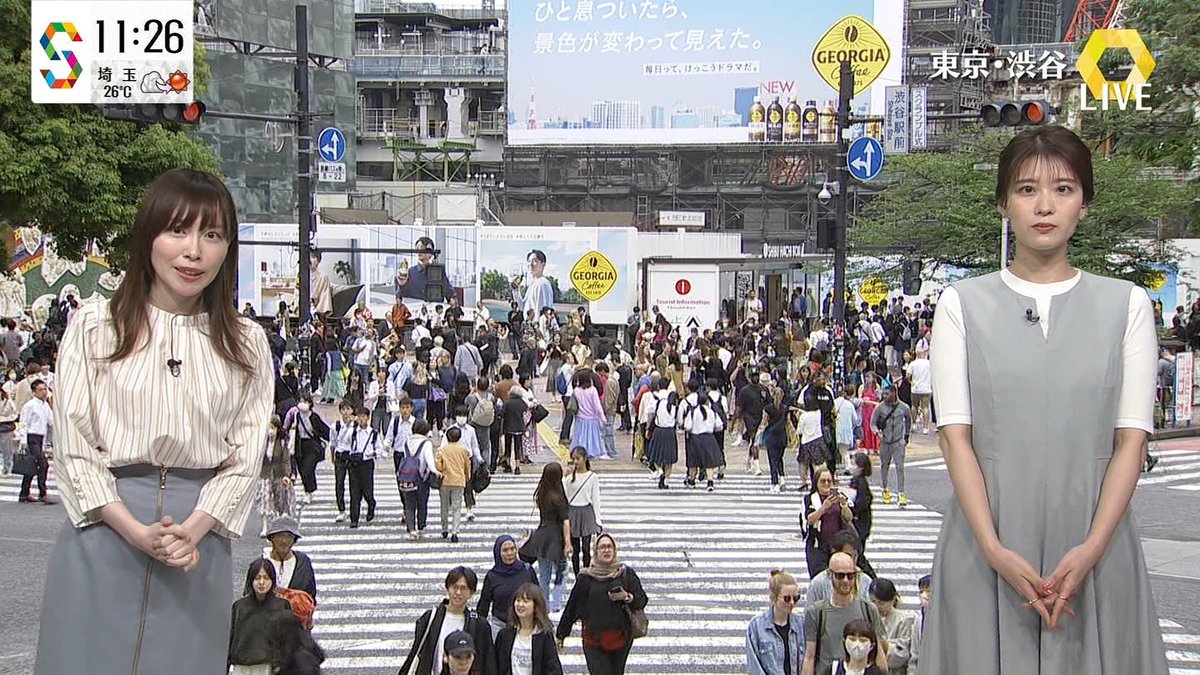 #後で消す TL情報によると 渋谷にジョージアの広告（看板）が貼られていたらしい件 ※あくまでもTL情報なので真偽のほどは定かではありません