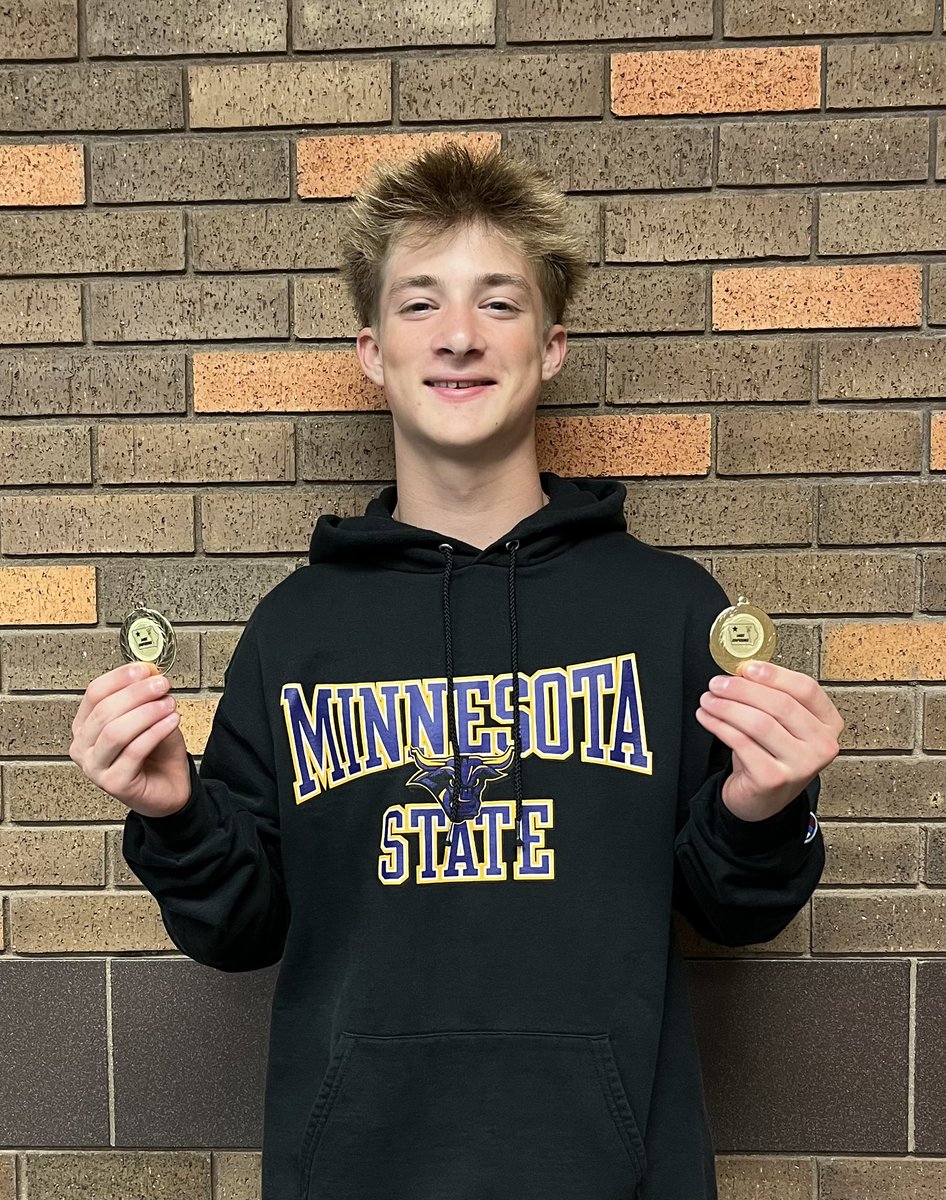 Congratulations to Ty for winning the gold medal in the 100 M Dash and the 200 M Dash at the 8th Grade Lakes Conference Track Meet. Ty also set a new 200 M Dash record with a time of 24.09 s at the meet. Way to go Ty!!! <a href="/SpiritLakeIA/">Spirit Lake Schools</a> <a href="/Spirit_LakeMS/">SpiritLakeMS</a> <a href="/SpiritLakeTrack/">Spirit Lake Track & Field (Boys and Girls)</a>