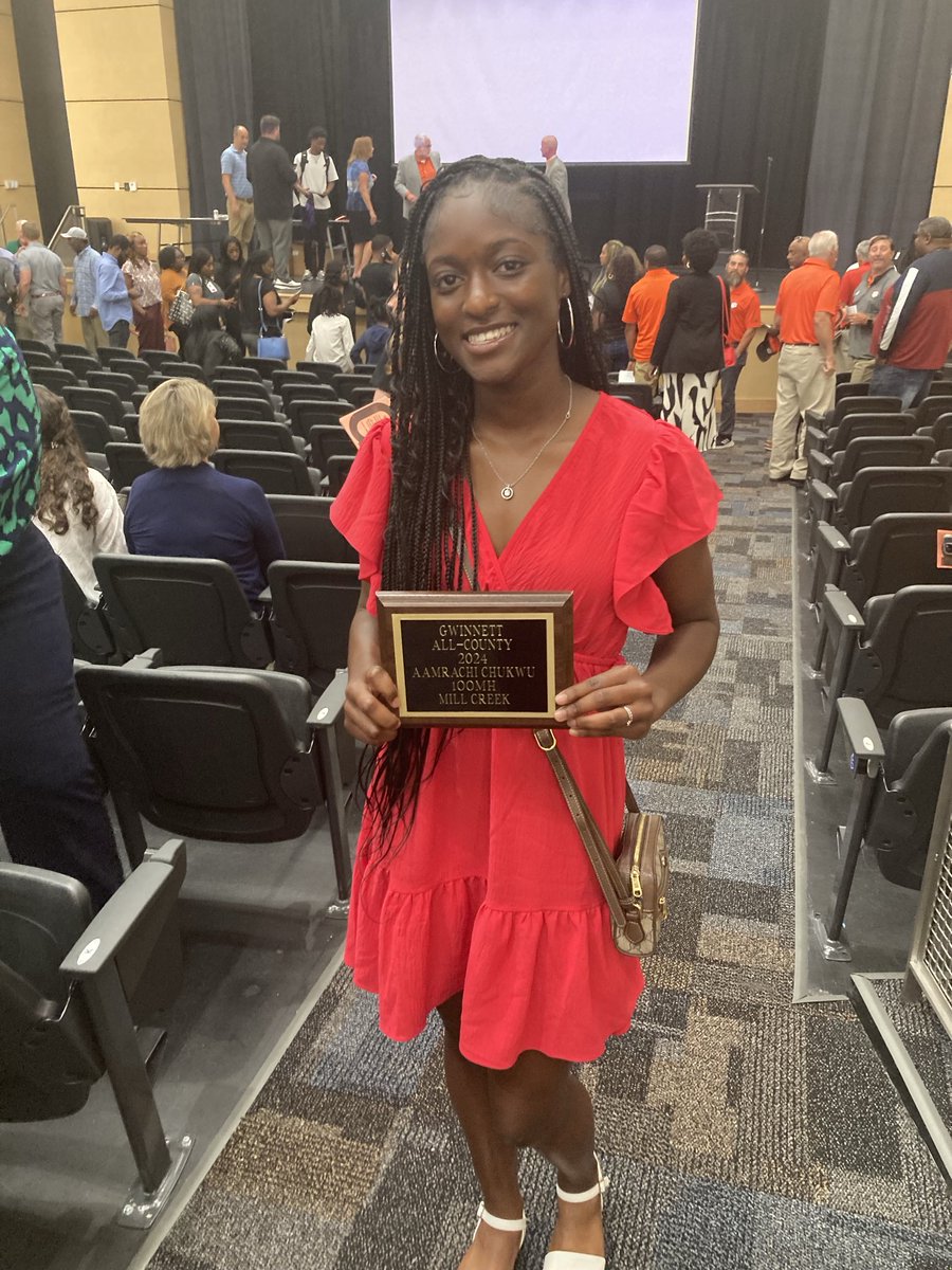 Congratulations to Amarachi Chukwu for earning Gwinnett All-County Track &amp; Field 2024. Go Hawks!