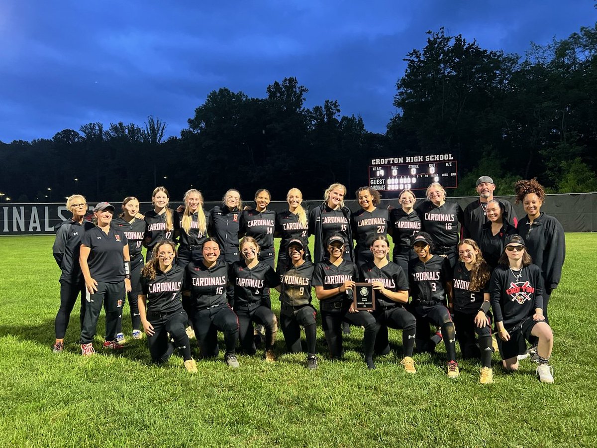 Congrats to <a href="/Lynsie2024/">Lynsie Herman</a> and Casey Peterson and their Crofton Cardinals on their MPSSAA 4A East Region Championship! Lynsie threw a 1 one hitter with 1 walk and 17 Strikeouts. ❤️