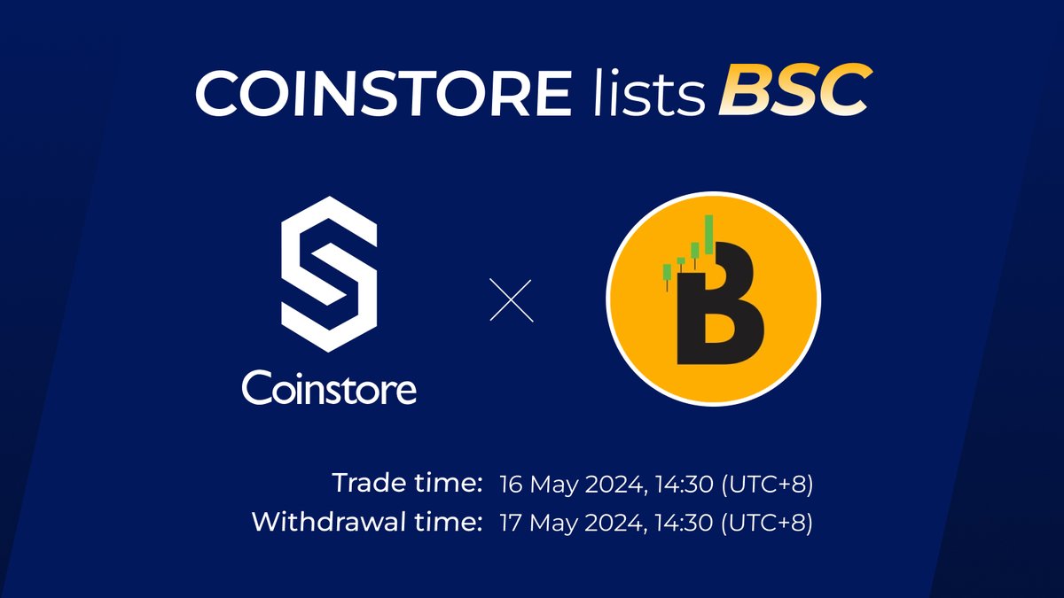 🔥 NEW LISTING ON COINSTORE 🔥 👏 Welcome: @Gbgc_2023 $BSC👏 ⏰ Trade time：2024/05/16, 14:30 (UTC+8) 💰 Withdrawal time：2024/05/17, 14:30 (UTC+8) Watch this space for more👇 👩‍👧‍👦Official Telegram: t.me/Gbgccoi