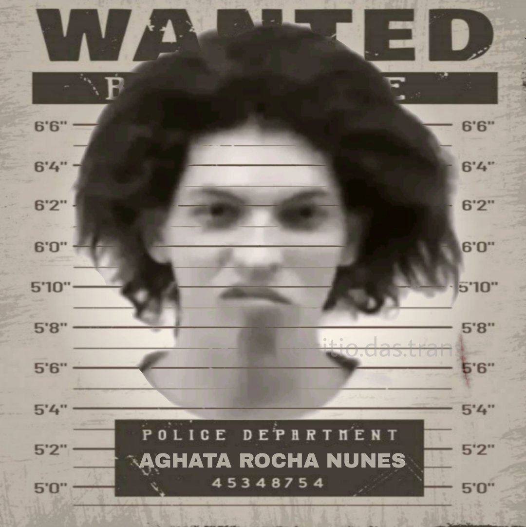 sitiodastranss's tweet photo. 🚨PROUCURA-SE ! 
AGHATA ROCHA NUNES 
recompensa: 5,000,000,00 U$ https://t.co/H7XLCHuvv6