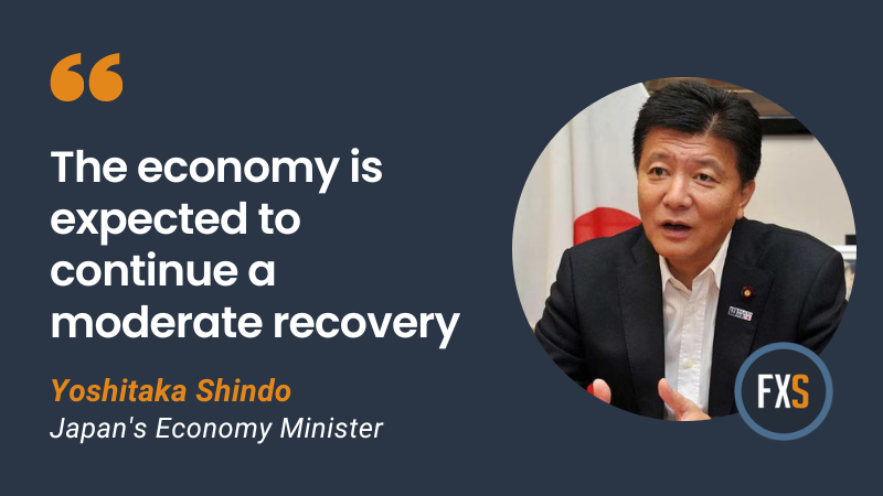 🗣️ Shindo predicts a slight economic recovery but highlights the potential risks of currency fluctuations and a global economic downturn. Read his full remarks 👉 ow.ly/Vja950RHRiZ #Forex #Japan