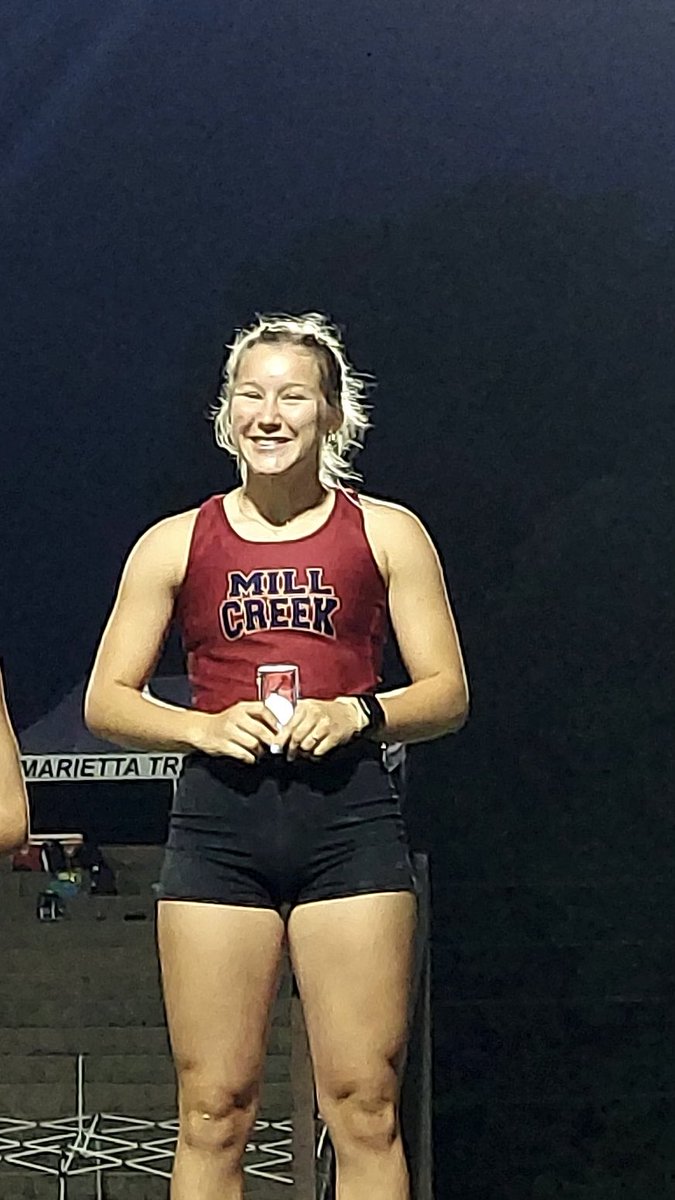 Congratulations to Victoria Freeland for earning Gwinnett All-County Track &amp; Field 2024. Go Hawks!