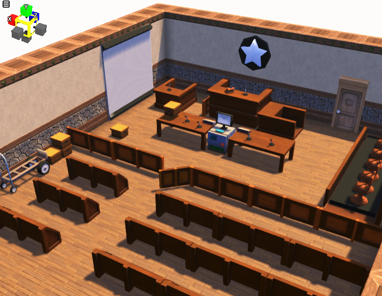Working on a courtroom/legal pack for #rpgbakin game engine. #smileboom #gameassets