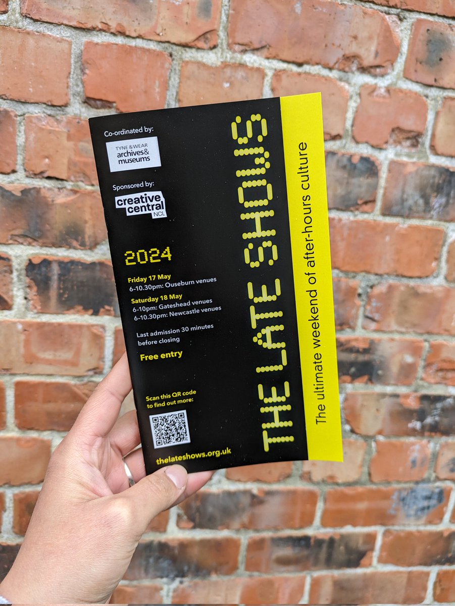 THIS FRIDAY is @thelateshows Ouseburn evening ⚡ A whopping 21 venues to visit!

The Victoria Tunnel taster tours are 6pm - 9pm. On the hour tours are walk-in - you might have to queue for a few minutes. Pre-booked slots (20 past &amp; 40 past the hour) are fully booked.