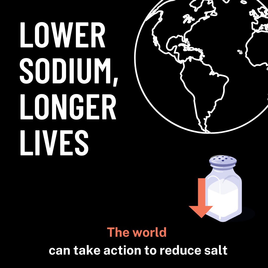 WHO's tweet photo. When most people think of salt, “deadly” doesn’t come to mind.
Yet nearly million people globally die every year from heart attacks, strokes and kidney disease caused by eating too much salt.

We have too much sodium in our diets.
Mandatory national policies to reduce salt is the most high-impact and cost-effective way to prevent deaths from heart disease https://t.co/2Z9L3m6LZQ

#LessSalt #SaltAwarenessWeek