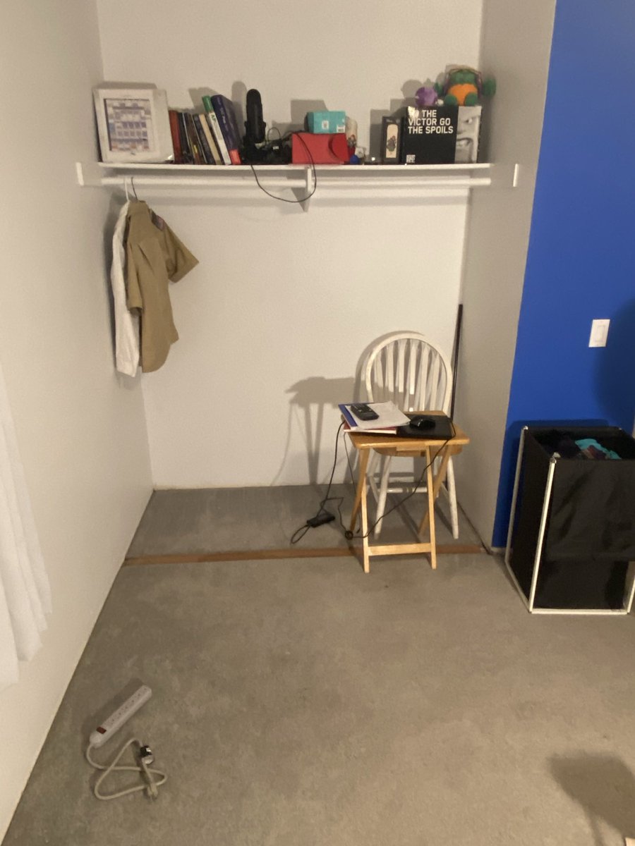 This was my room in 2021 That was the second most uncomfortable work space I have ever had