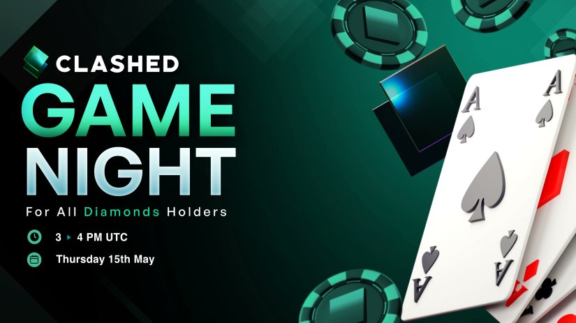 Poker Night with Clashed ♠️

Our holder's favourite returns today from 3PM UTC & all diamonds are welcome to join!  

Prize pool is stacked with @vantaworld, @lucidbtc GTD WLs & crypto prizes💎

See you at the table 🫵