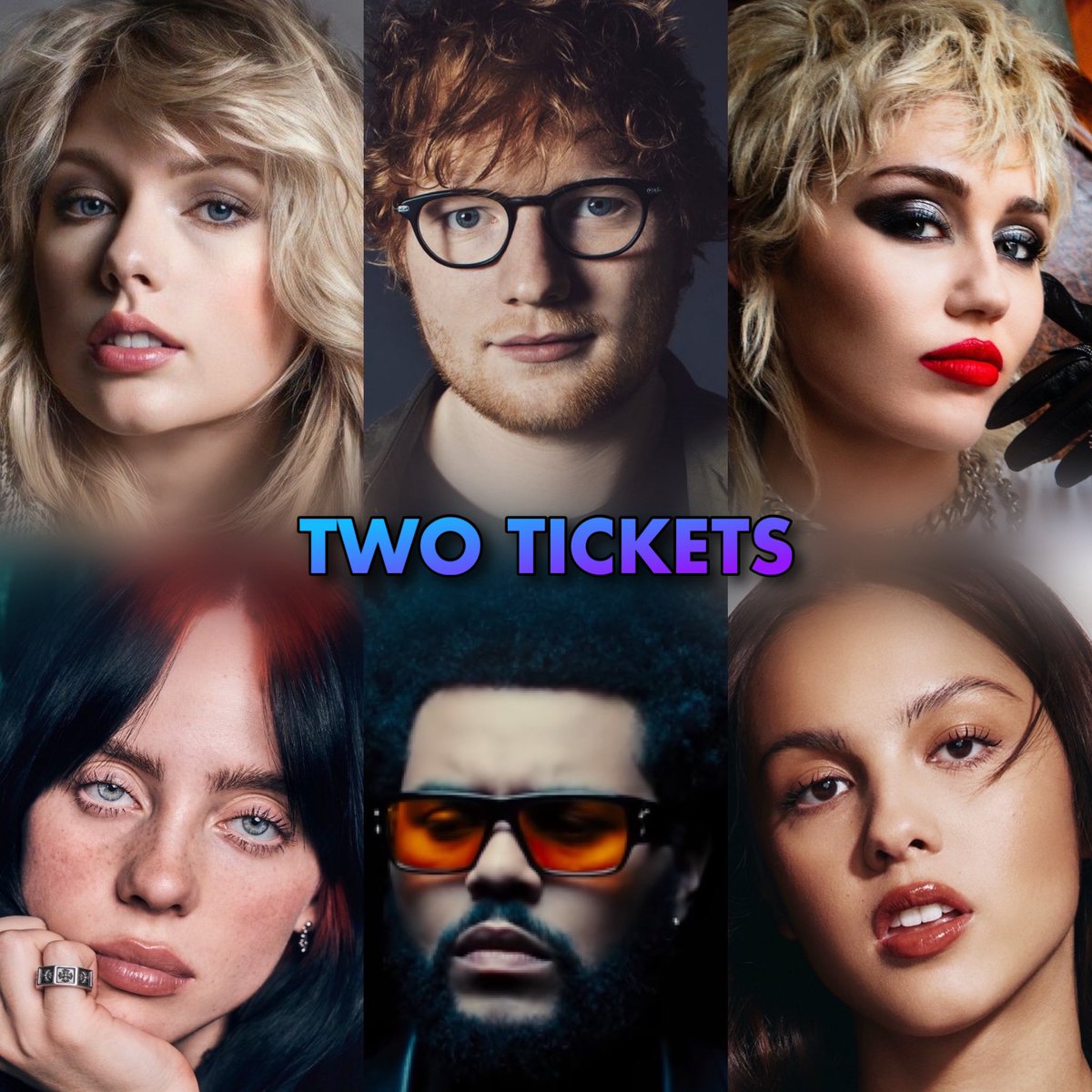 You have two concert tickets to see two of these artists, who are you going to see ?