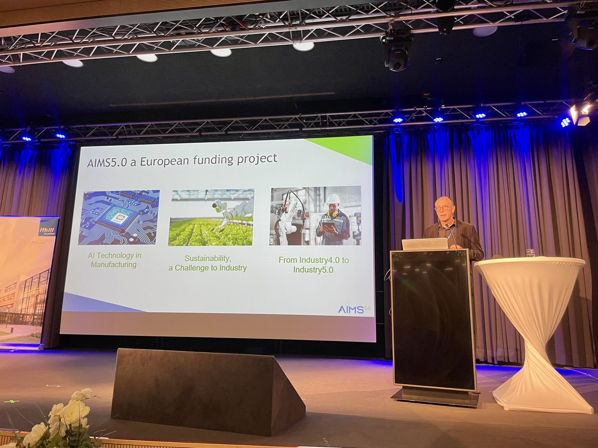🗓️We are starting the General Assembly meeting with the opening words from project AIMS5.0 project coordinator Thomas Gutt in St.Pölten! 
#aims50 #innovation @Chips_JU