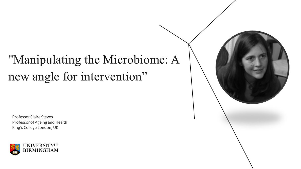 We're excited to welcome Prof Claire Steves from @KingsCollegeLon in June for #BIRA2024! Join us for her talk which offers fresh perspectives on harnessing the #Microbiome for health interventions. One not to miss!
➡️Register today: birmingham.ac.uk/bira-2024