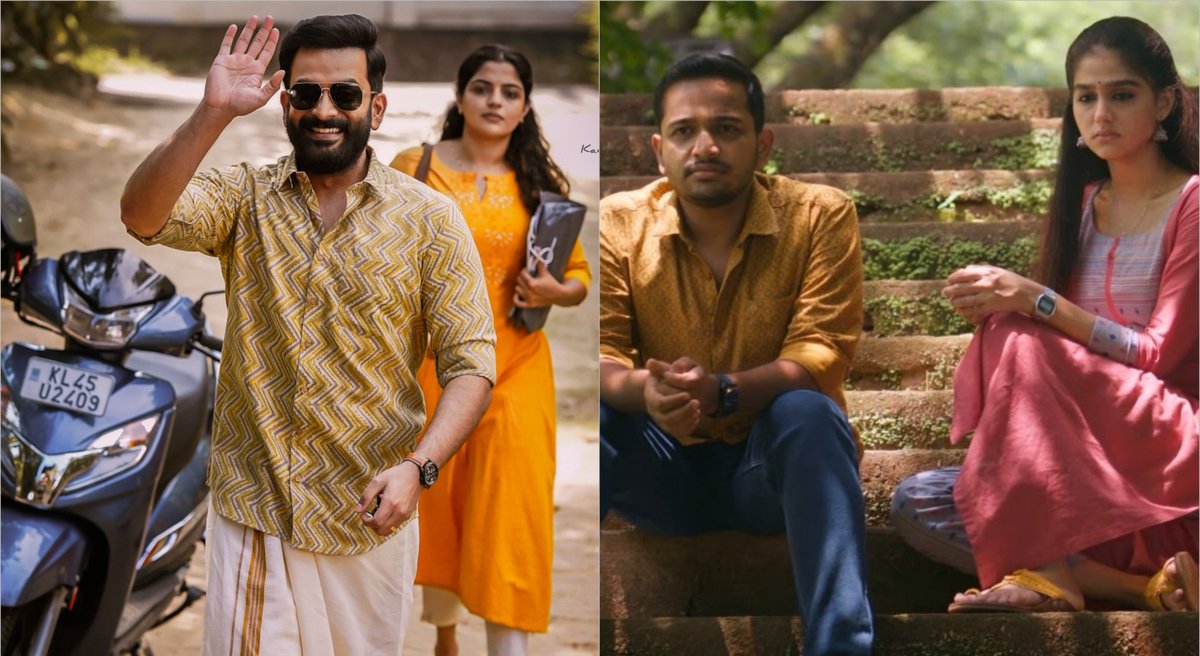 #GuruvayoorAmbalaNadayil [#ABRatings - 3.25/5] - Good First half followed by a bit of lag in second half - Prithviraj & Basil Joseph Combo was👌😀 - The comedies have worked well in the First half🤝 - Second half could have staged better !! - There are few theatrical moments