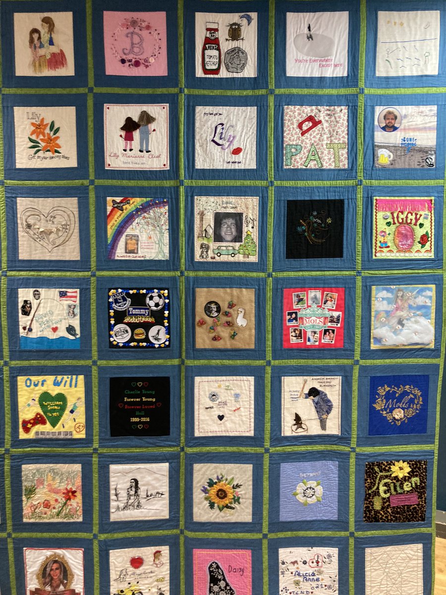 The Yorkshire ‘Speak Their Name’ suicide memorial quilt is created by people who have lost a loved one to suicide, in their memory @Yorkshire_STN @BatonOfHopeUK #passiton #suicideprevention #suicidepreventionawareness #mentalhealth #mentalhealthawareness #mentalhealthsupport