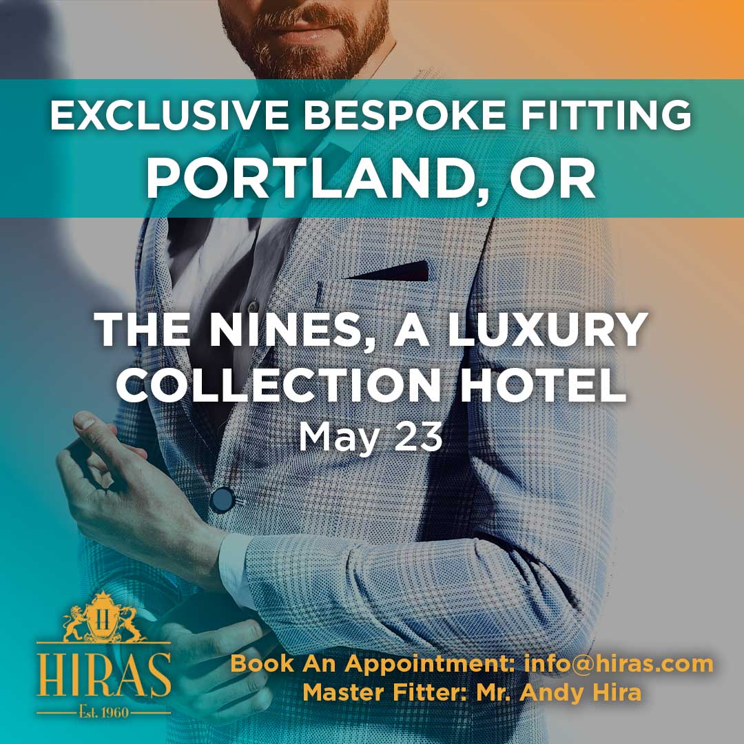 Take your pick from our extensive selection of fabrics and create your unique style with bespoke fashion. Schedule a personal fitting in #Portland on May 23. Book an appointment online hiras.com/Trip-Schedule #oregon #bespoke #fashionstyle #menstyle #womensfashion #hirasbespoke