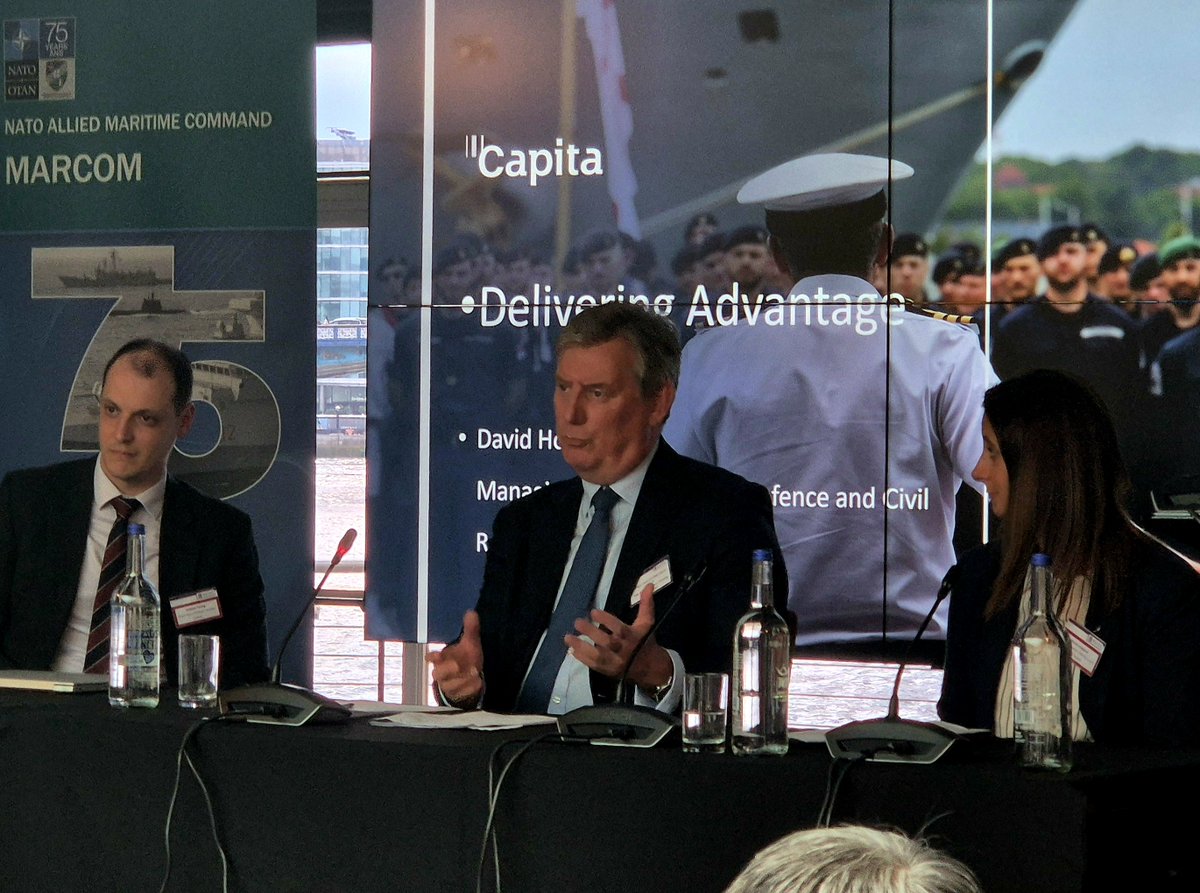 Our MD for Defence, David Hook CBE, welcomed the opportunity to join a panel discussion at the @RUSI_org 's Allied Maritime Power conference at HMS President, London, to mark the 75th anniversary of @NATO . linkedin.com/pulse/natos-75… #RUSI #DefenceTraining #WorkforceDevelopment