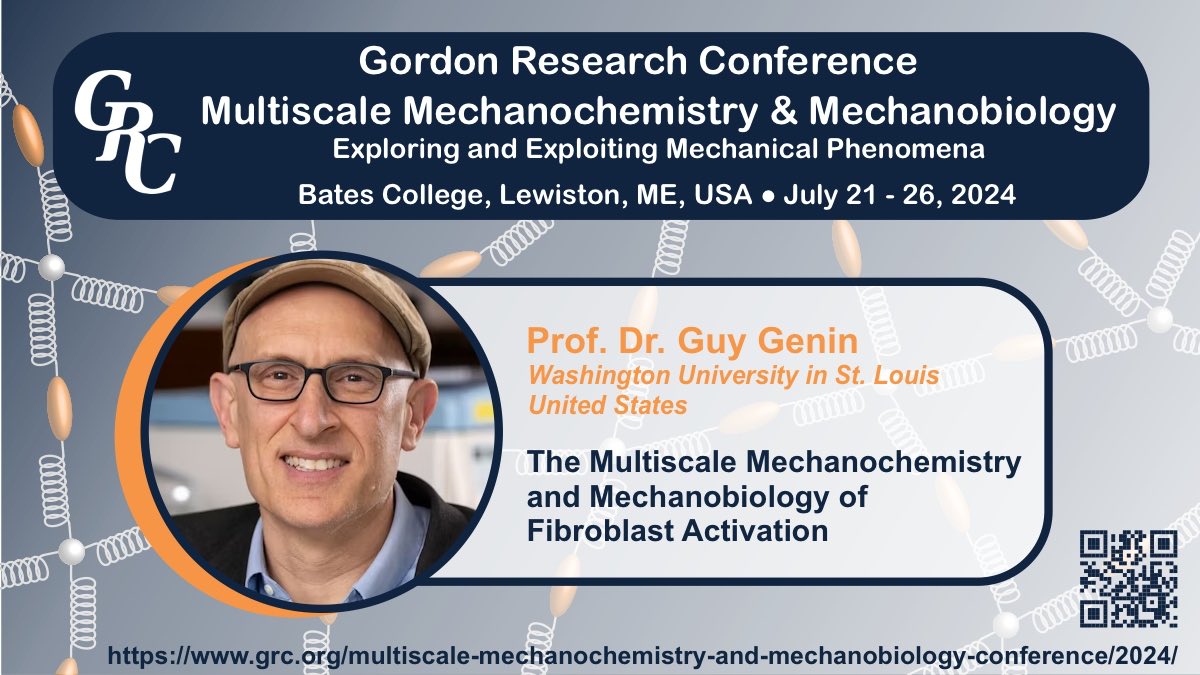 Fibroblasts are key players when it comes to mechanical processes in health and disease. Join us for the talk of @GuyGenin @CEMB_STC where he will give insights into the crucial role of #fibroblast activation @GordonConf on Multiscale #Mechanochemistry and #Mechanobiology