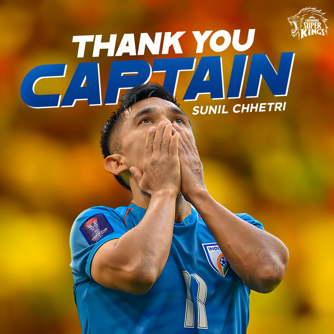 Grit, Perseverance and Pure passion for the beautiful game! 💛

Thank you, Captain Chhetri 🫡
@chetrisunil11