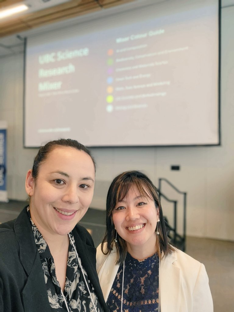 Fantastic inaugural event at the @UBC Science Mixer. Blown away at the diversity of research at this event. From ore body knowledge, life sciences, quantum physics, to policy research! 📚 @kylalala9 and I thoroughly enjoyed all the conversations. #ProudUBCAlumni #GenomeBC