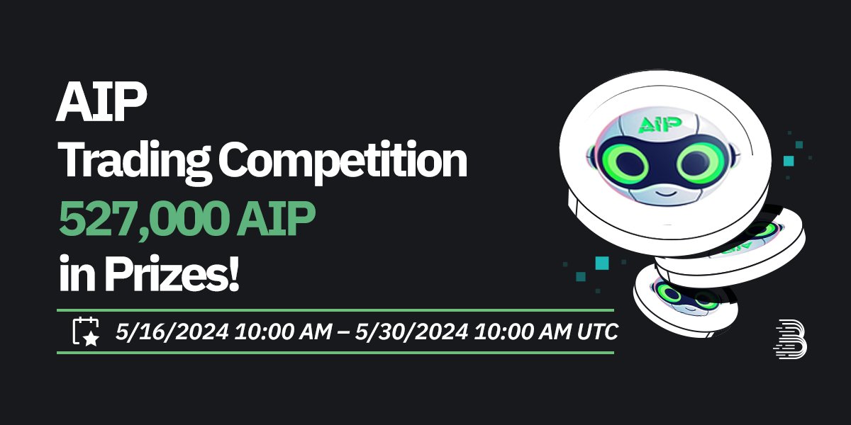 📢 To celebrate the listing of AI Powers ( $AIP) @aividgenerator, we are giving away 527,000 $AIP in our Trading Competition and Trade to Share events! 💎 Every $AIP trader can win a prize without any minimum transaction requirement! 🤑Trading Competition - 260,000 $AIP