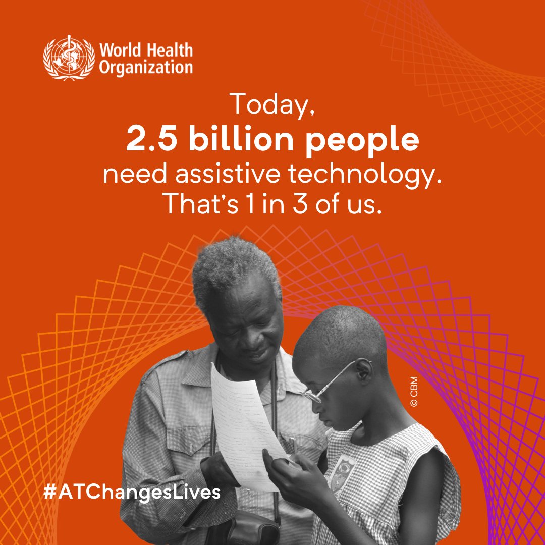 🎉Two years on from the launch of the @WHO and @UNICEF Global report on assistive technology! We would love to hear how you or your organization use the Report and/or act on the recommendations. Take a moment today to share and celebrate your great work! #ATchangeslives