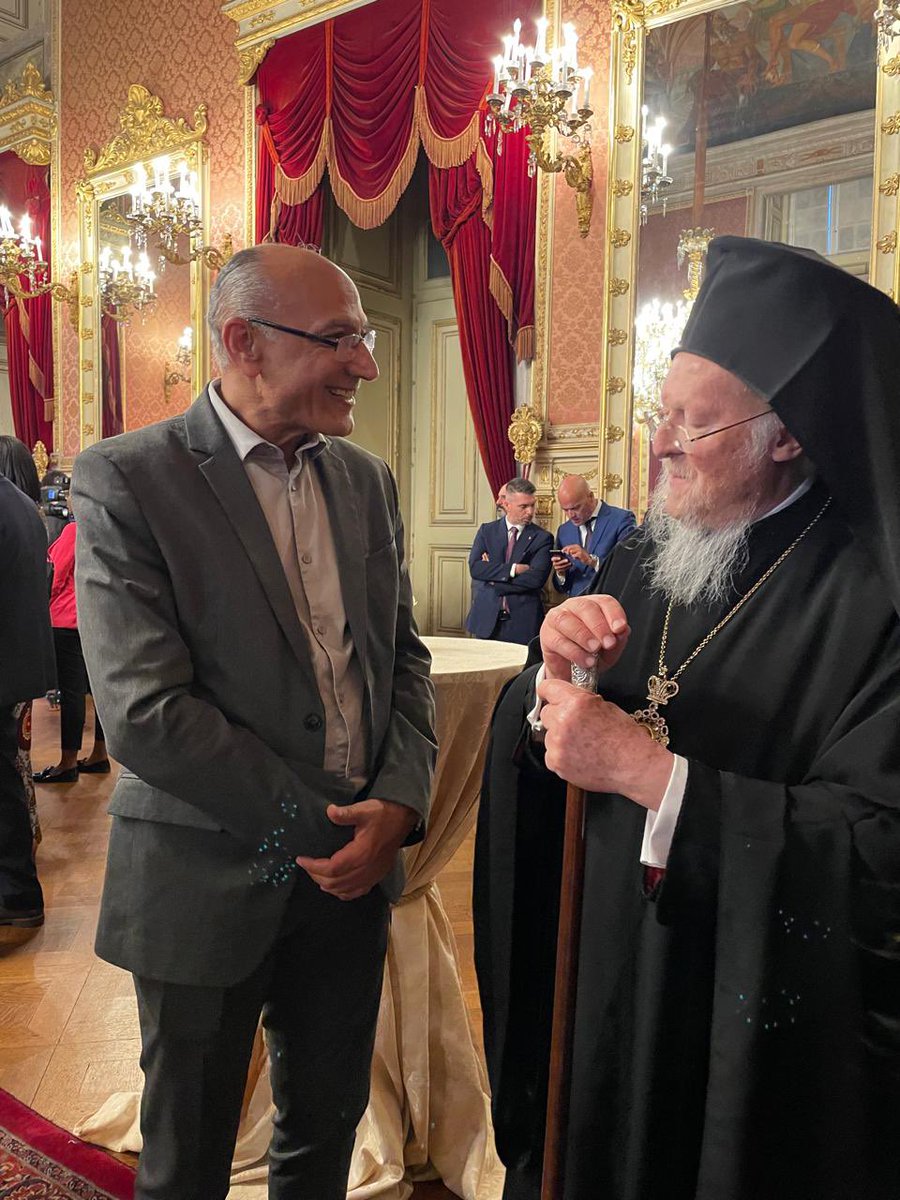 At @KAICIID global dialogue forum in Lisbon discussing sacred ecology and transformative dialogue for human dignity with his all hollinss Patriarch Bartholomew 
#Faith4Earth