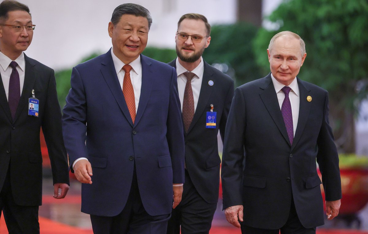 🇷🇺VLADIMIR PUTIN: 'The high level and special nature of Russian-Chinese relations are clearly confirmed by the fact that President Xi Jinping visited Russia on a state visit shortly after his re-election as head of the PRC in March of last year. It is logical that my first