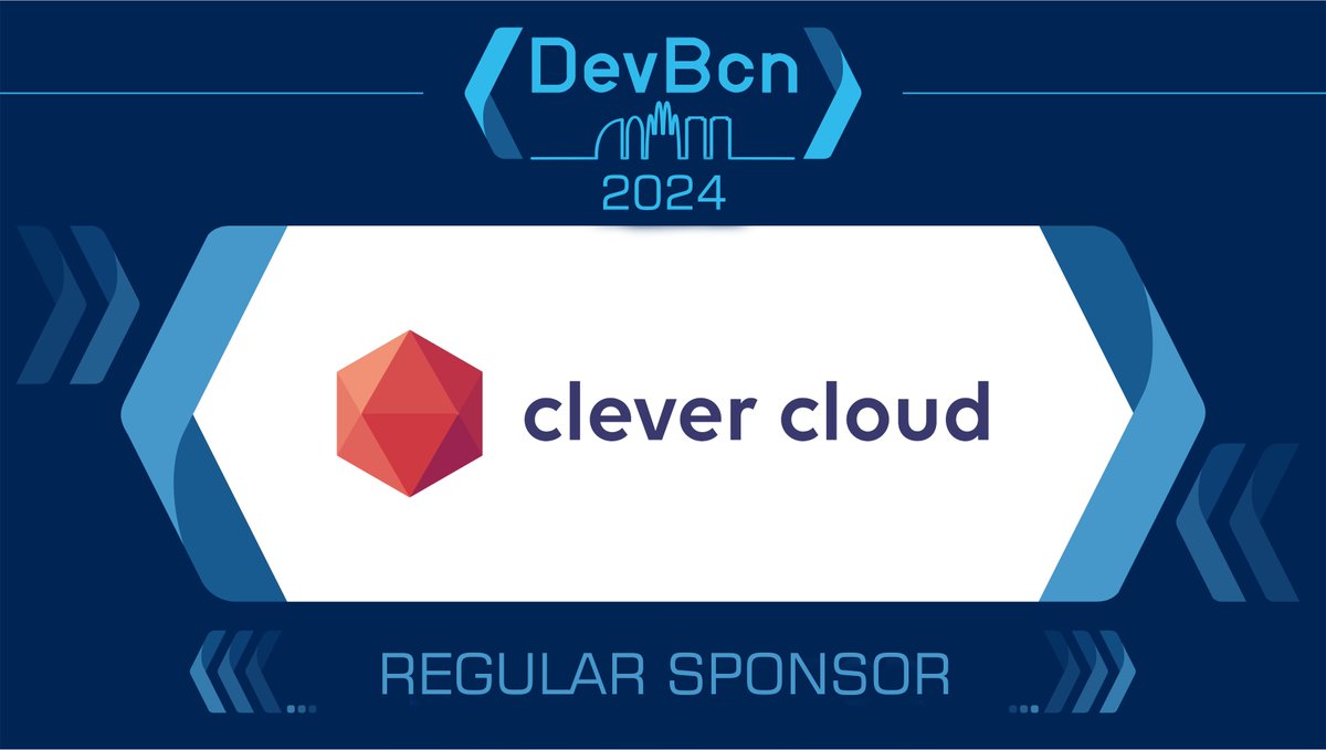 🌟 Thrilled to welcome @clever_cloud as a regular sponsor for #devbcn24! Their expertise in cloud solutions enriches our platform for tech innovation. Thanks to Clever Cloud for their support! 🚀 Discover our sponsors ➡️ buff.ly/3L79ohN