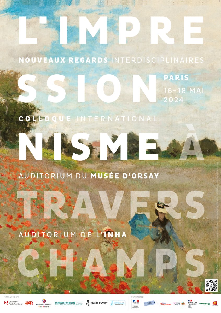 Colloque "L'impressionnisme à travers champs. Nouveaux regards interdisciplinaires".
16 | 17 | 18 mai
Programme 👉 bit.ly/4dlvA52

Journée #1 : suivez les interventions en direct à partir de 10h30
👀 bit.ly/4bF99GA