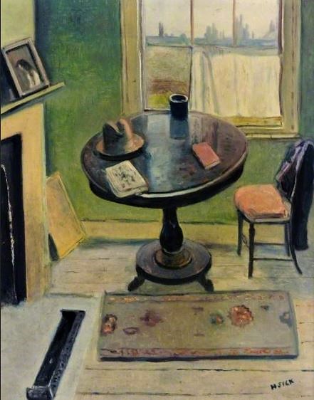 I thought I'd start today with a great favourite of mine. This is 'Hat on the Table' by Henry Silk from 1930. It is in the collection @DanumGLAM #HenrySilk #ThursdayMaorning #EastLondonGroup