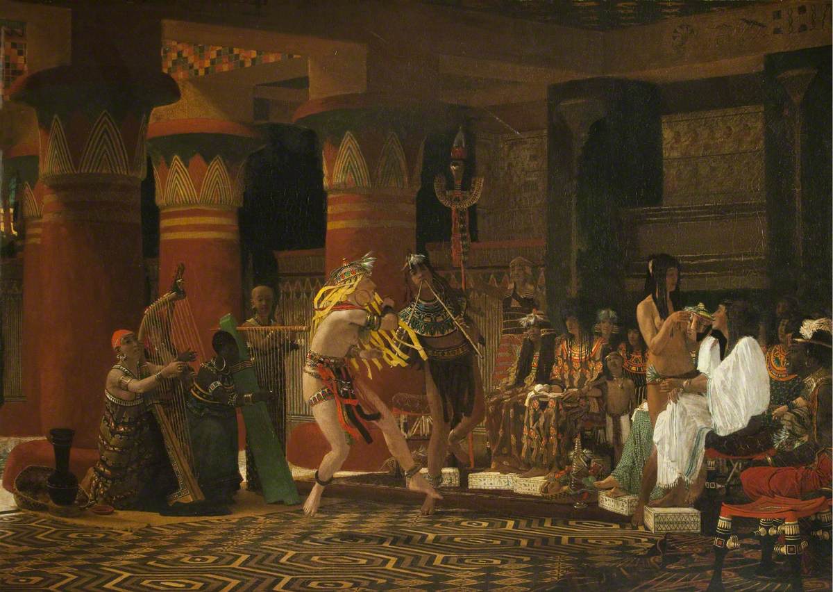 This week's #OnlineArtExchange theme is #Egypt, so we're sharing the painting 'Pastime in Ancient Egypt Three Thousand Years Ago'. 🎨 @artukdotorg